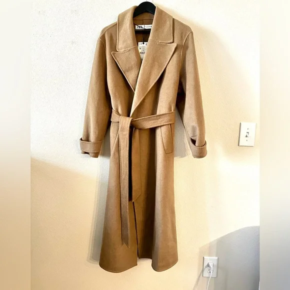 ZARA DOUBLE FACED WOOL BLEND COAT ZW COLLECTION NWT